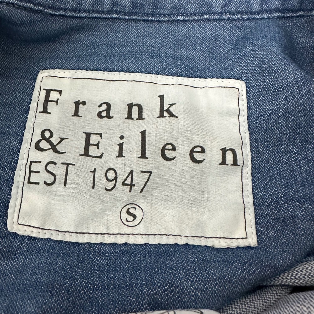 Frank & Eileen Mary Denim Shirt Dress in Distressed Vintage Wash Small - Picture 9 of 13